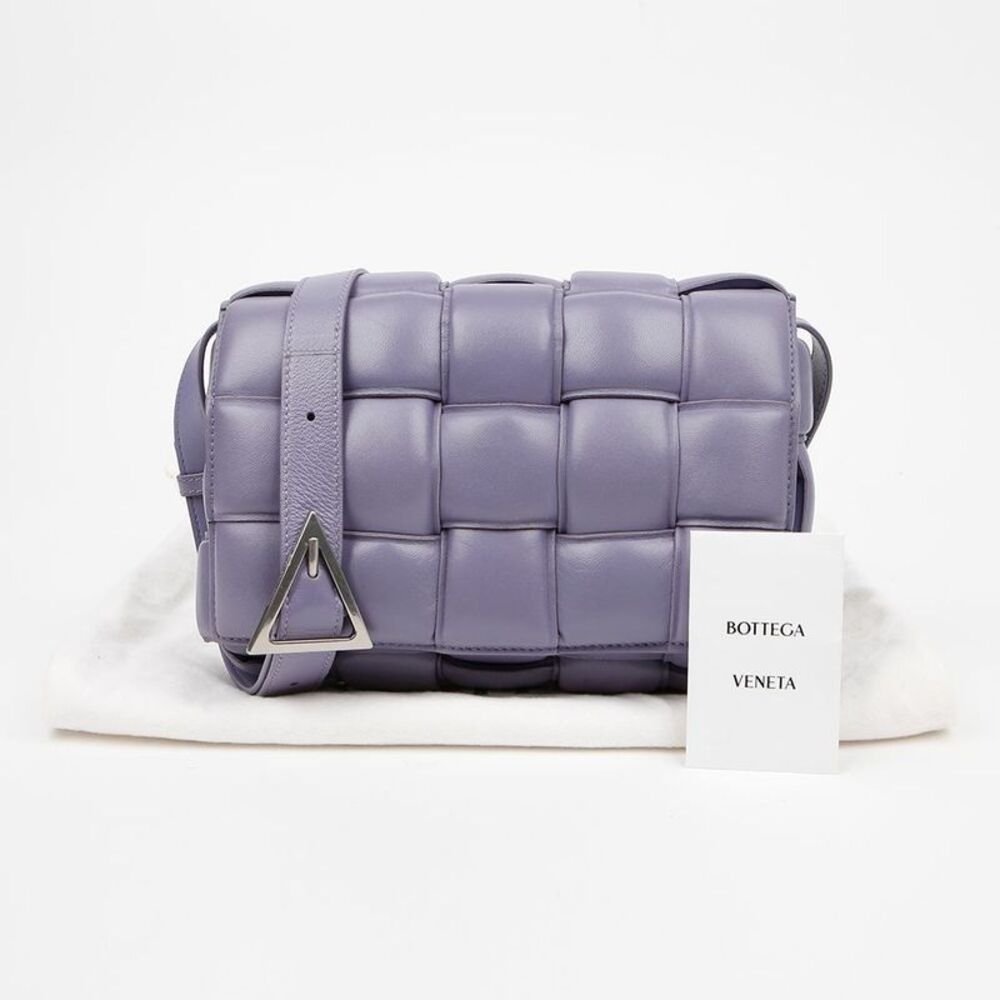 Padded Cassette Shoulder Bag Purple